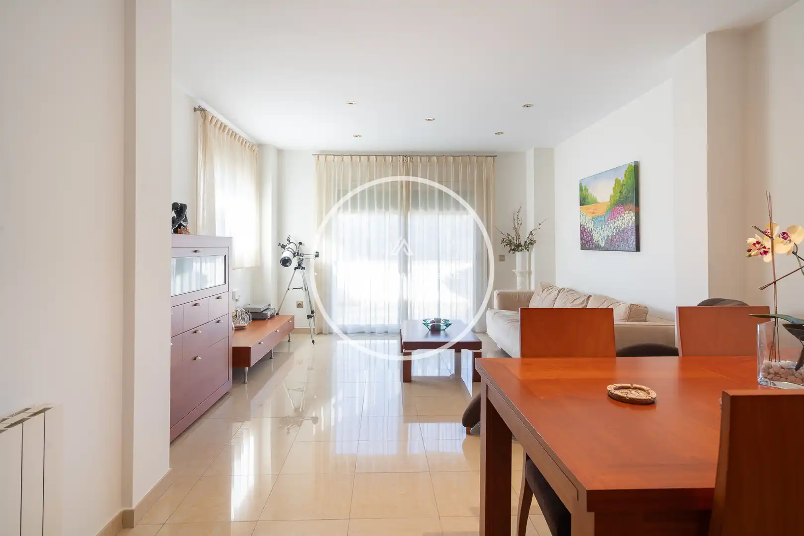 Sala de estar de Casa o chalet en venta en Santa Coloma de Farners con Calefacción, Jardín privado y Piscina