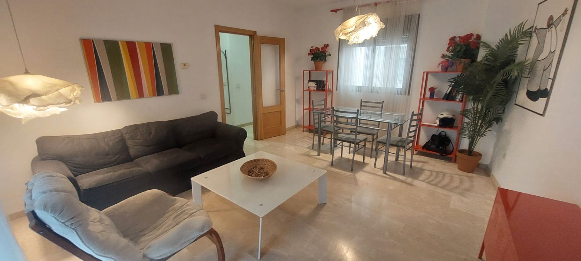 Sala d'estar de Pis de lloguer en Málaga Capital amb Aire condicionat, Calefacció i Moblat