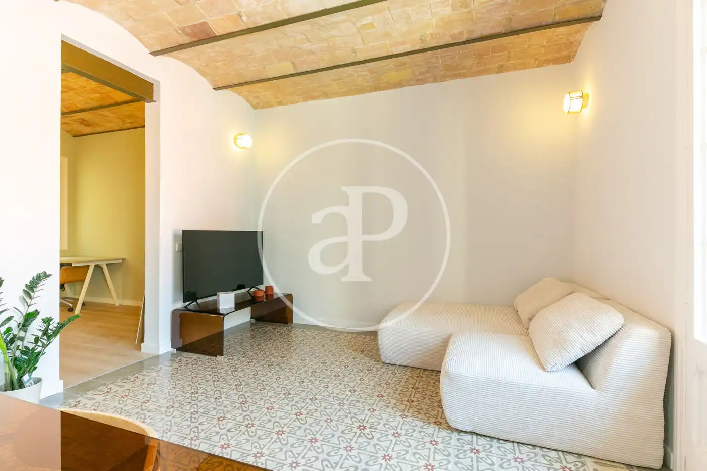 Living room of Flat for sale in Barcelona  with Air Conditioner, Heating and Balcony