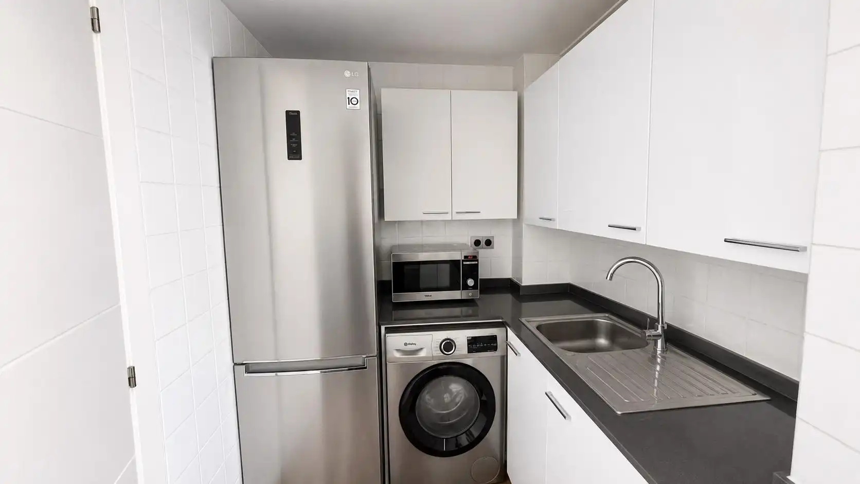 Küche von Wohnung zum Verkauf in Mislata mit Klimaanlage, Möbliert und Balkon