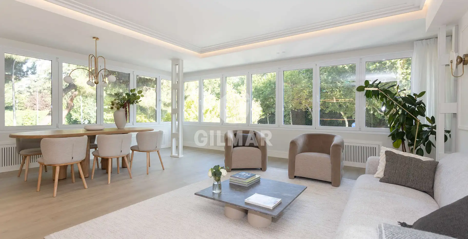 Living room of Flat for sale in Madrid  with Heating, Private garden and Storage room