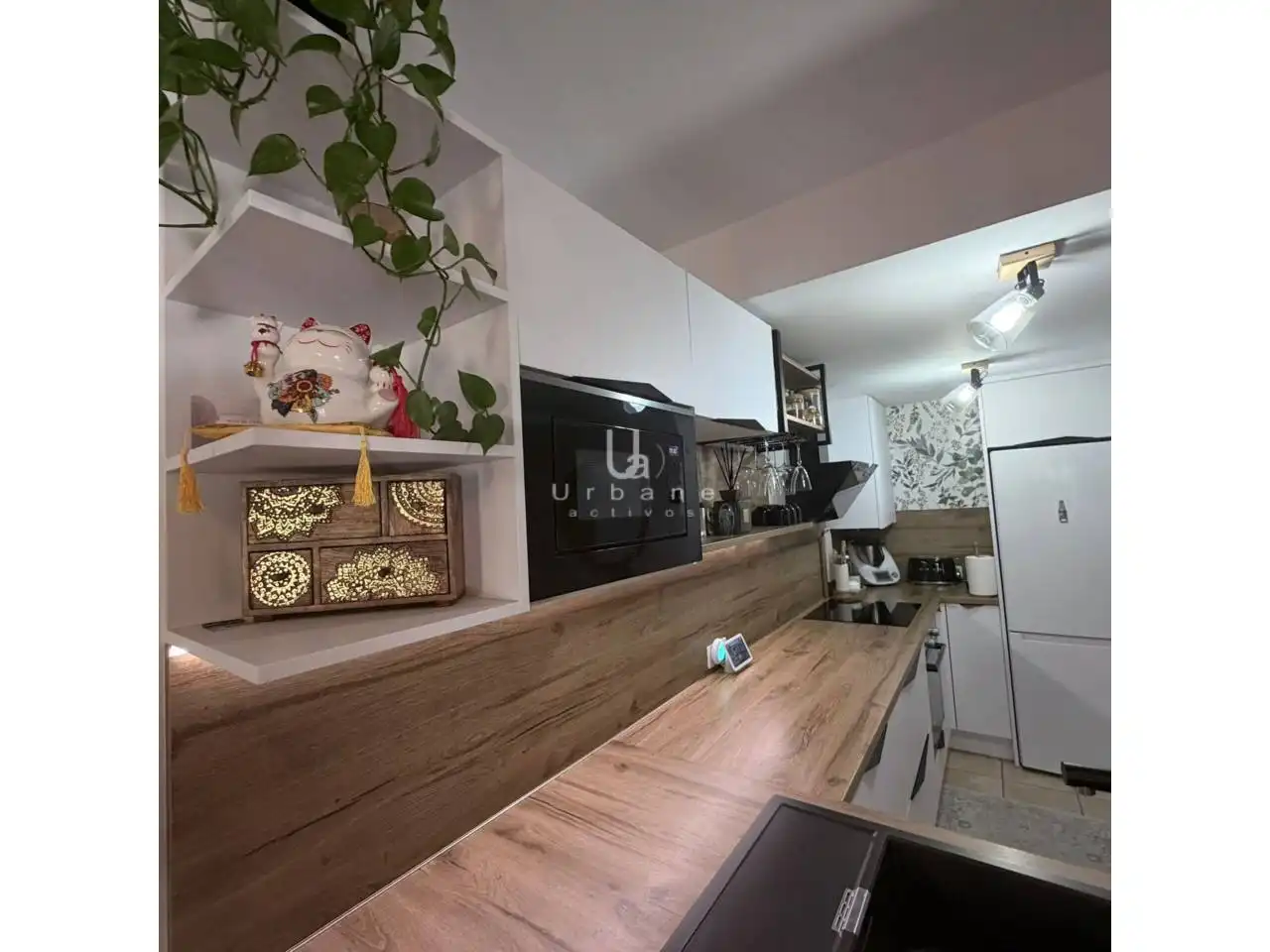 Küche von Wohnung zum Verkauf in Murcia mit Klimaanlage, Heizung und Privatgarten