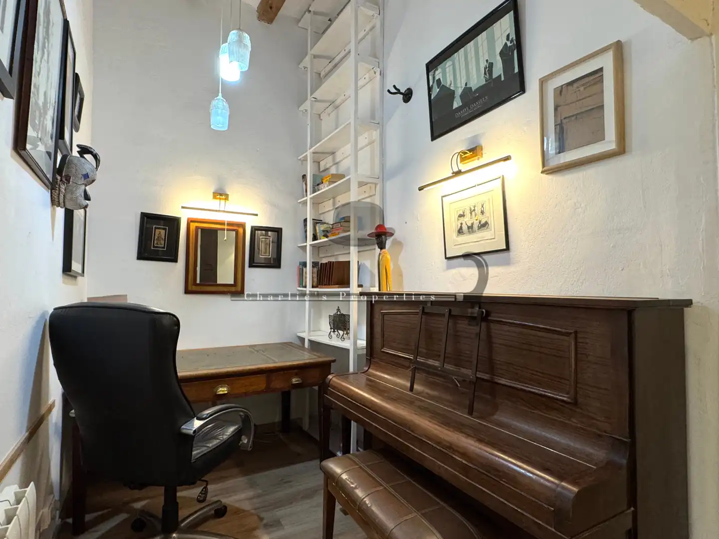 Sala de estar de Apartamento de alquiler en Barcelona con Aire acondicionado, Calefacción y Amueblado