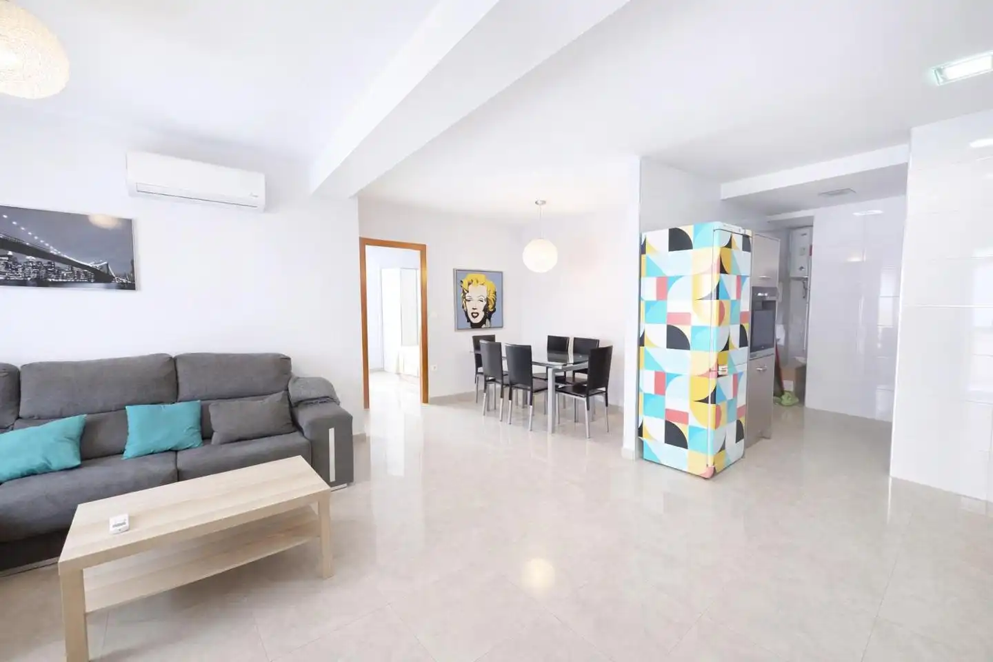 Sala de estar de Planta baja de alquiler en Elche / Elx con Aire acondicionado y Amueblado