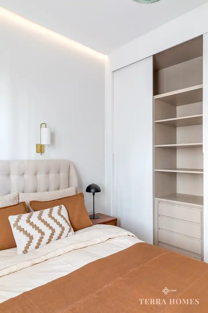 Habitación de Apartamento de alquiler en Madrid con Aire acondicionado, Amueblado y Internet