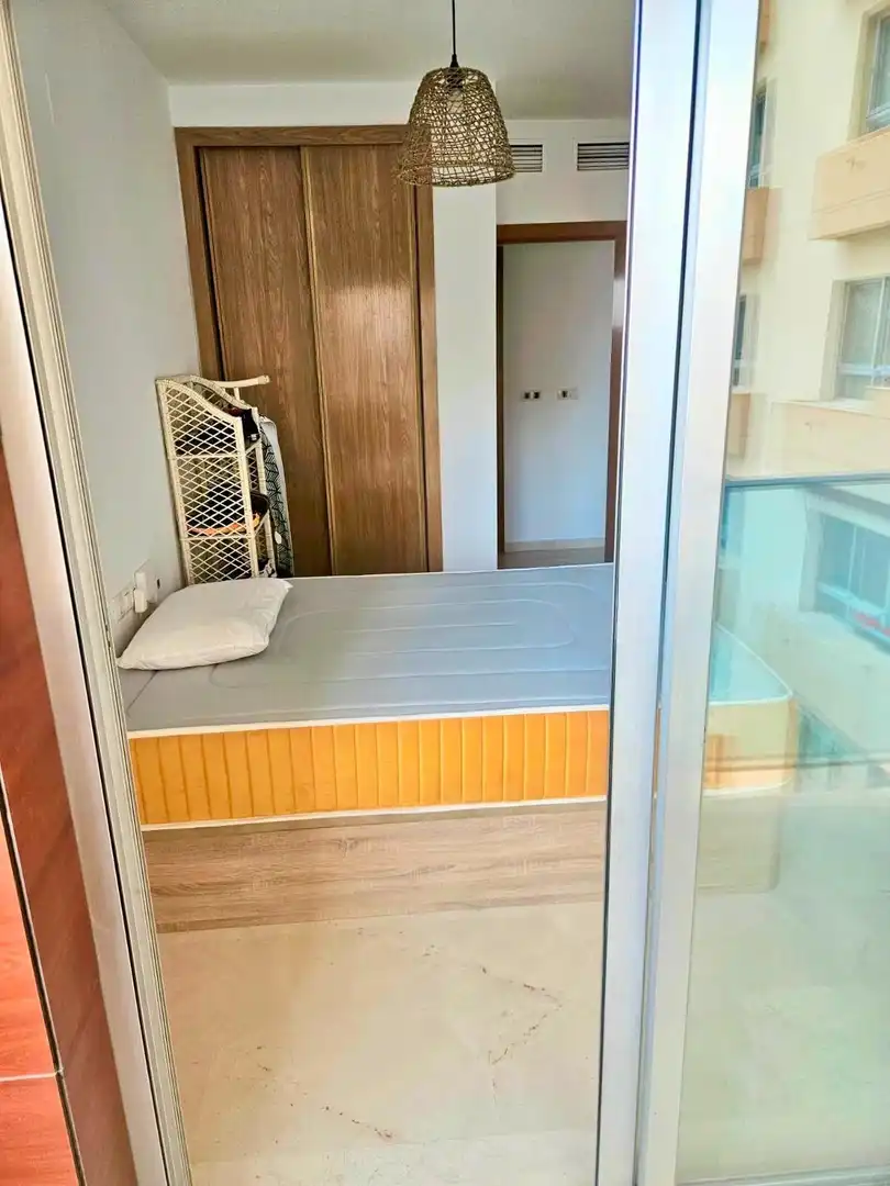 Bedroom of Flat for sale in Villajoyosa / La Vila Joiosa  with Air Conditioner, Private garden and Terrace