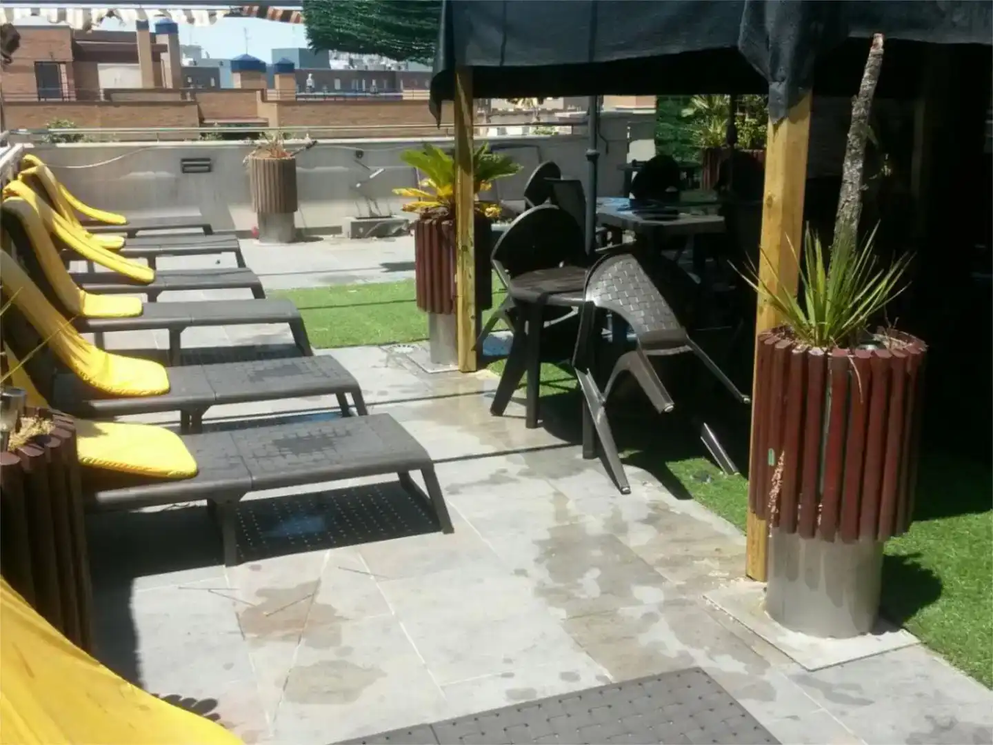 Terraza de Dúplex para compartir en Valladolid con Aire acondicionado, Jardín privado y Parquet