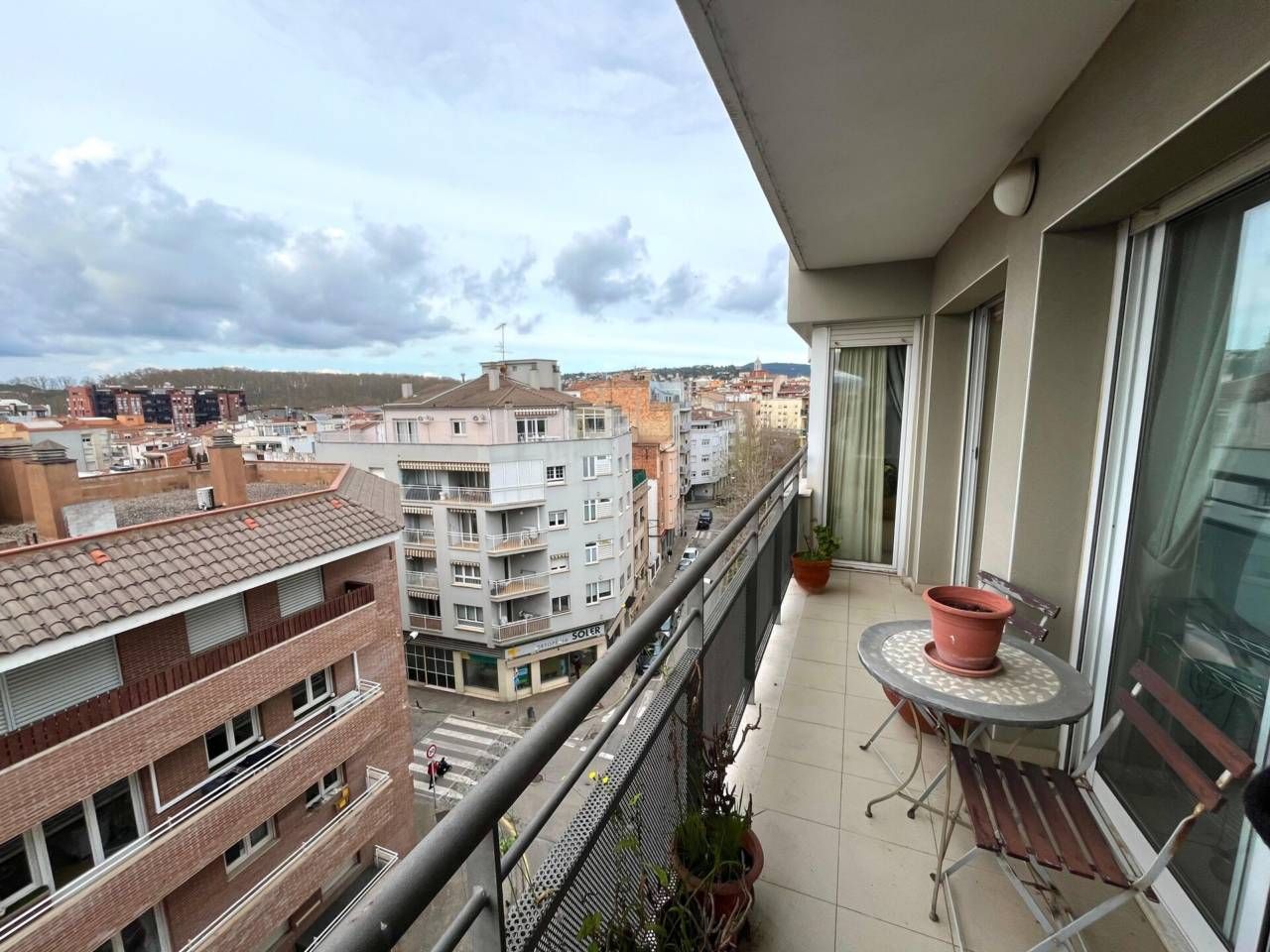 Terrace of Flat for sale in Girona Capital  with Heating, Terrace and Furnished