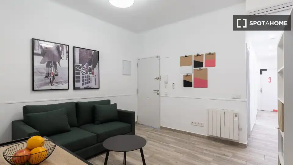 Sala de estar de Piso de alquiler en Getafe con Aire acondicionado, Calefacción y Amueblado