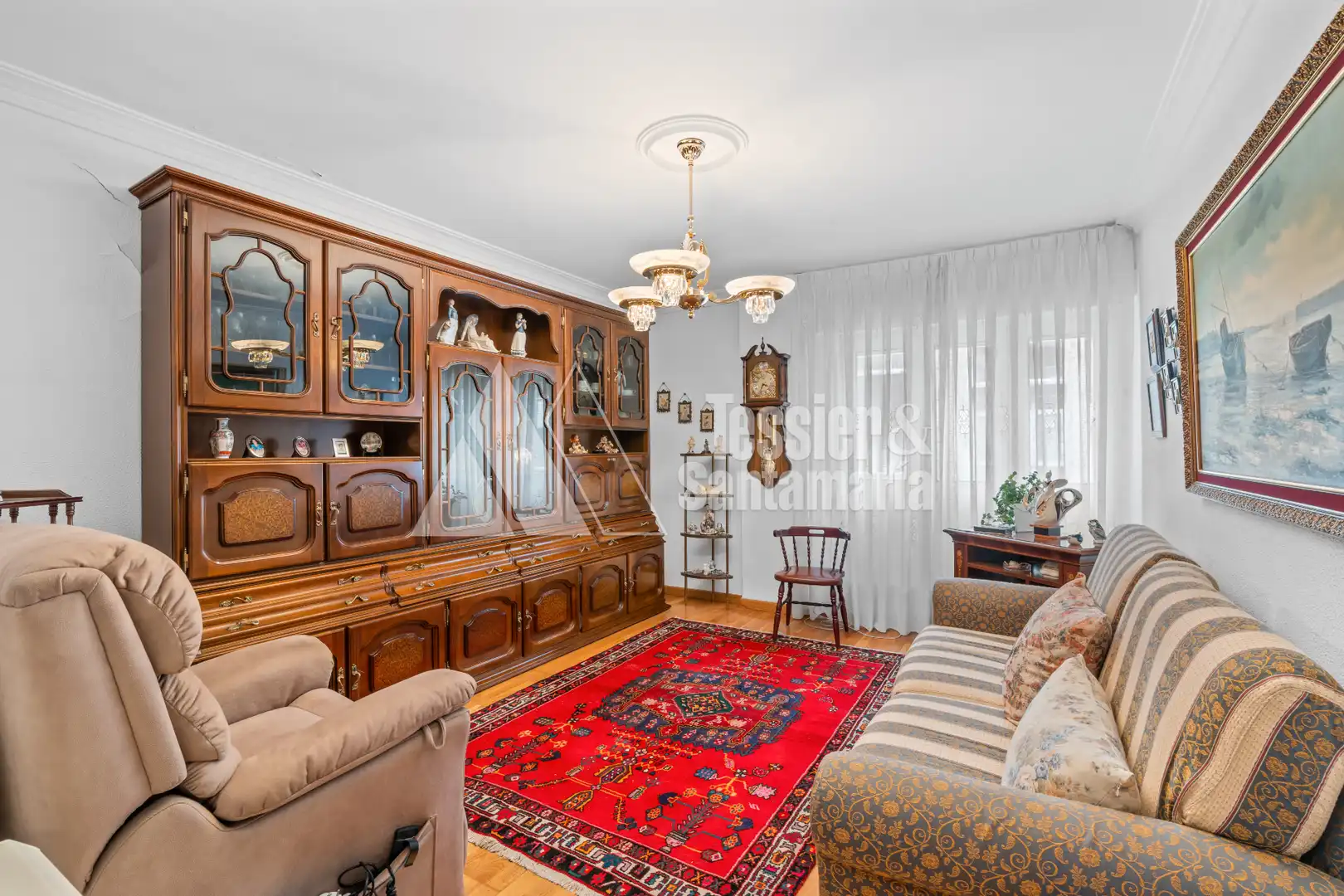 Sala de estar de Piso en venta en Gijón  con Calefacción, Amueblado y Horno