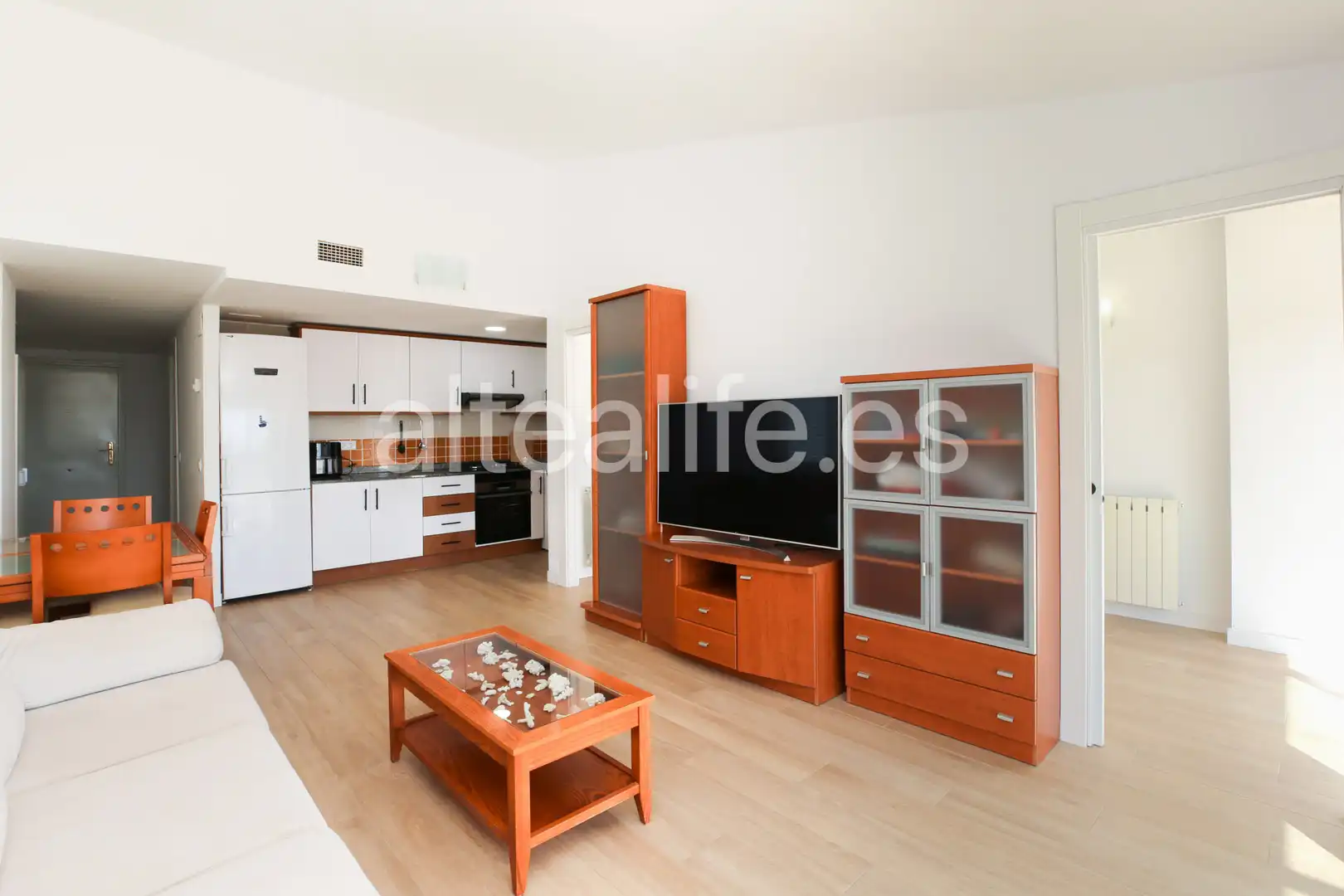 Wohnzimmer von Wohnungen zur Miete in Altea mit Klimaanlage, Heizung und Terrasse