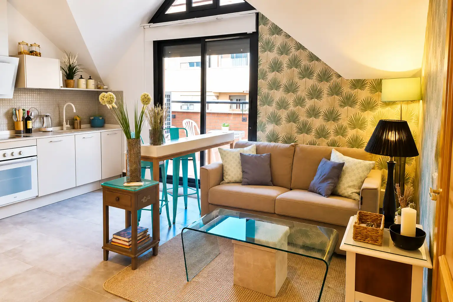 Wohnzimmer von Dachboden zum Verkauf in Rivas-Vaciamadrid mit Klimaanlage, Heizung und Terrasse