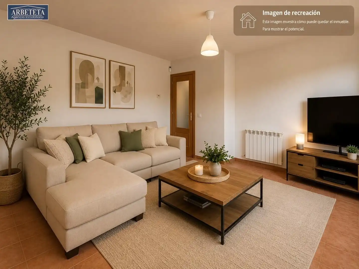 Sala d'estar de Planta baixa en venda en Humanes amb Calefacció, Terrassa i Alarma