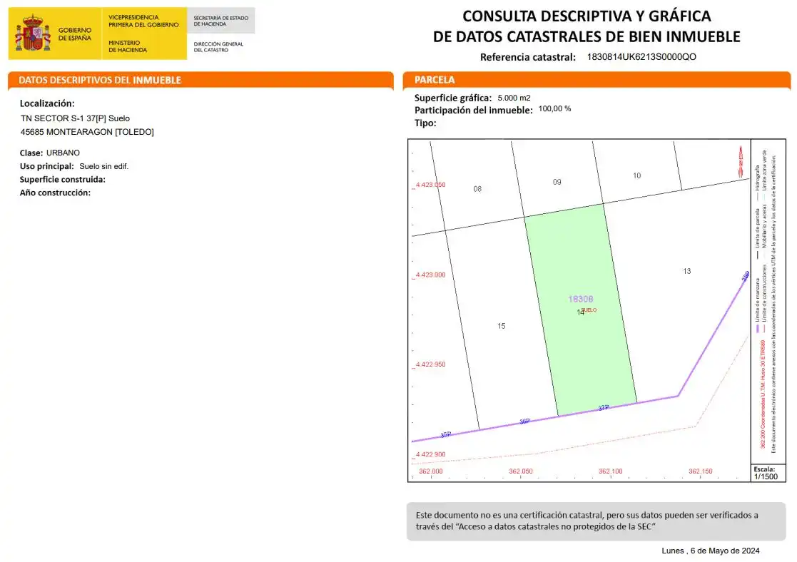 Terreno en venta en Montearagón