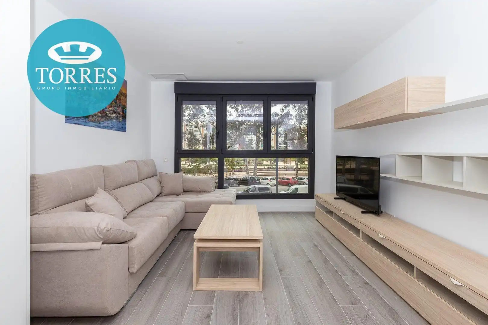 Sala d'estar de Apartament de lloguer en Málaga amb Aire condicionat, Calefacció i Moblat