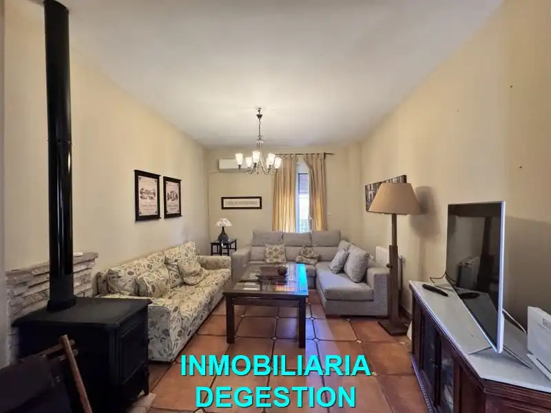 Sala d'estar de Casa adosada en venda en Linares amb Aire condicionat, Calefacció i Jardí privat