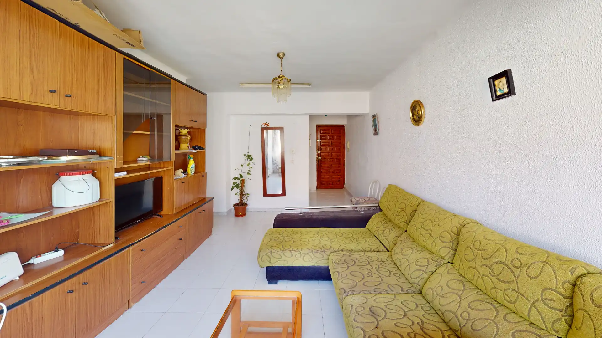 Sala de estar de Piso en venta en Almería con Aire acondicionado, Amueblado y Horno
