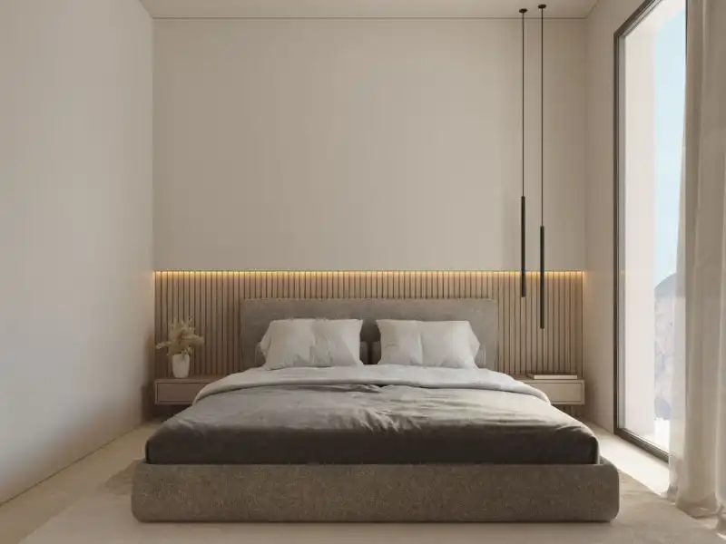 Bedroom of Flat for sale in Calpe / Calp  with Air Conditioner, Private garden and Terrace