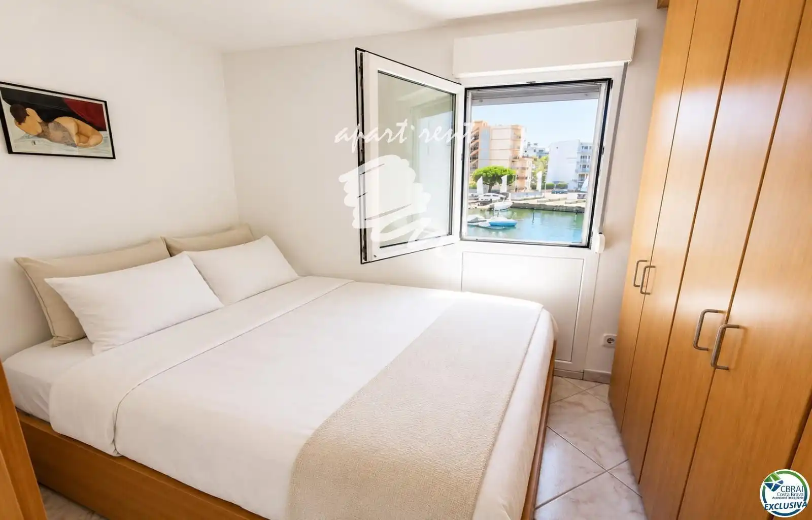 Bedroom of Flat for sale in Roses  with Terrace, Furnished and Balcony