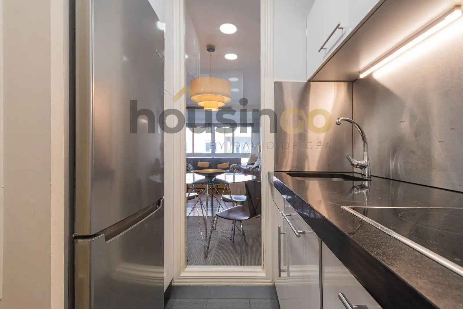 Kitchen of Flat for rent in Madrid  with Air Conditioner, Heating and Furnished
