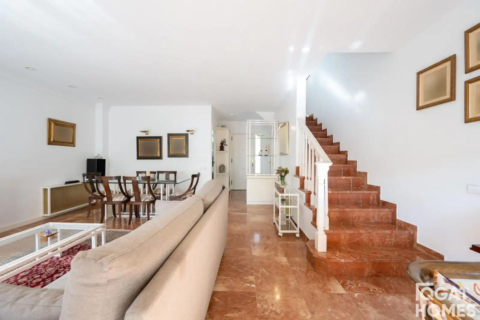 Living room of Detached homes for sale in Sant Cugat del Vallès  with Air Conditioner, Heating and Terrace
