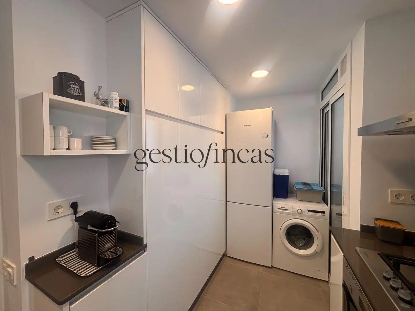 Cocina de Apartamento de alquiler en Cambrils con Aire acondicionado, Calefacción y Terraza