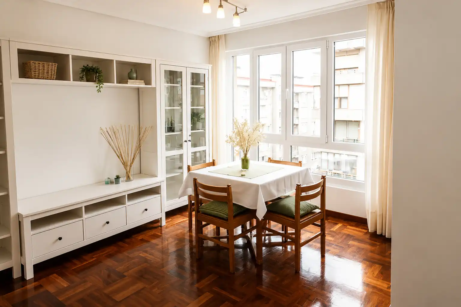 Esszimmer von Wohnung zur Miete in Santander mit Heizung, Terrasse und Möbliert