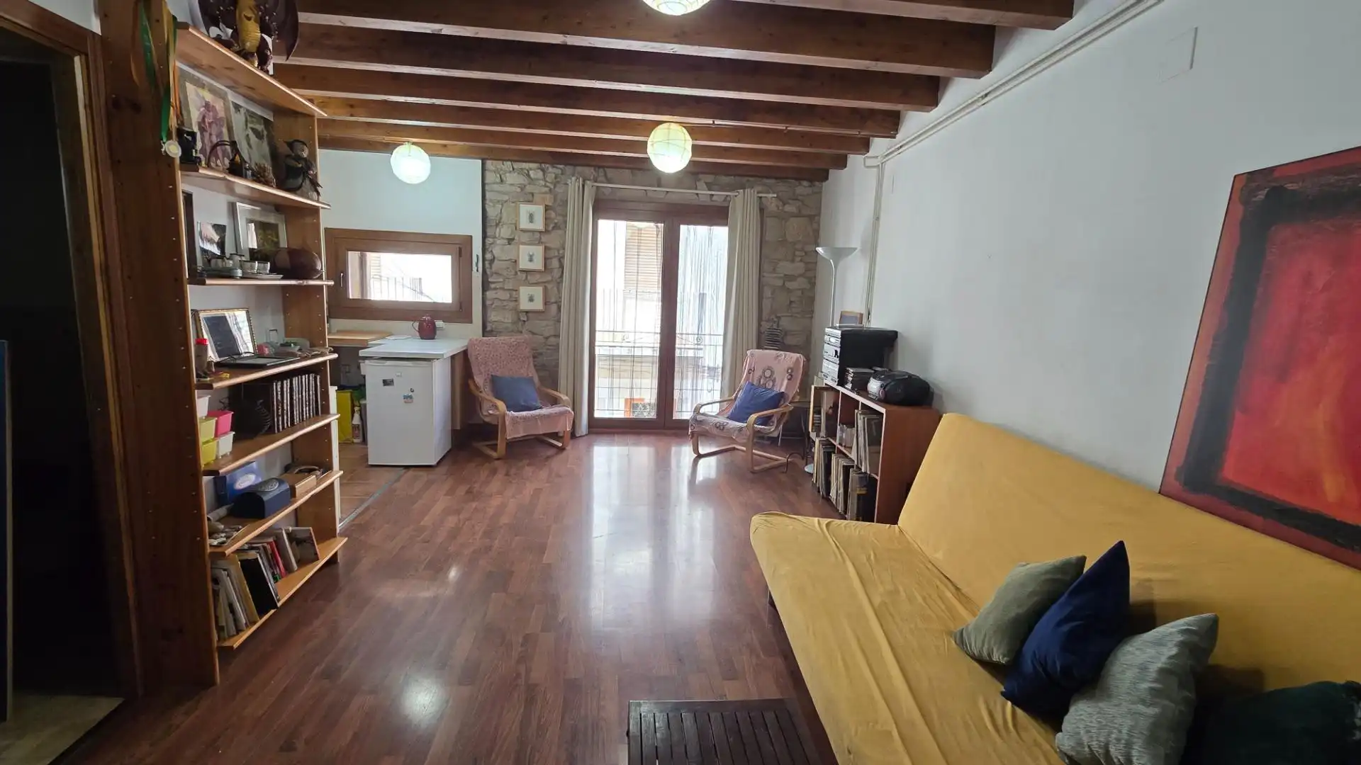 Sala d'estar de Casa o xalet en venda en Sant Martí Sesgueioles amb Aire condicionat, Calefacció i Moblat