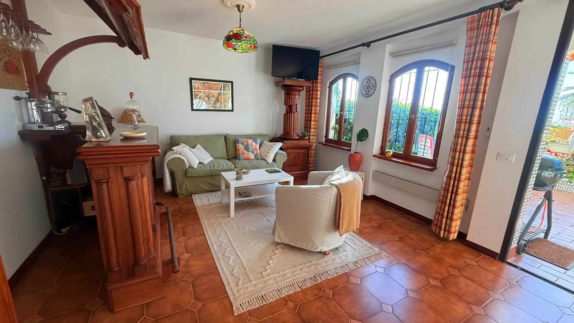 Sala de estar de Apartamento en venta en Puerto de la Cruz con Jardín privado, Trastero y Amueblado