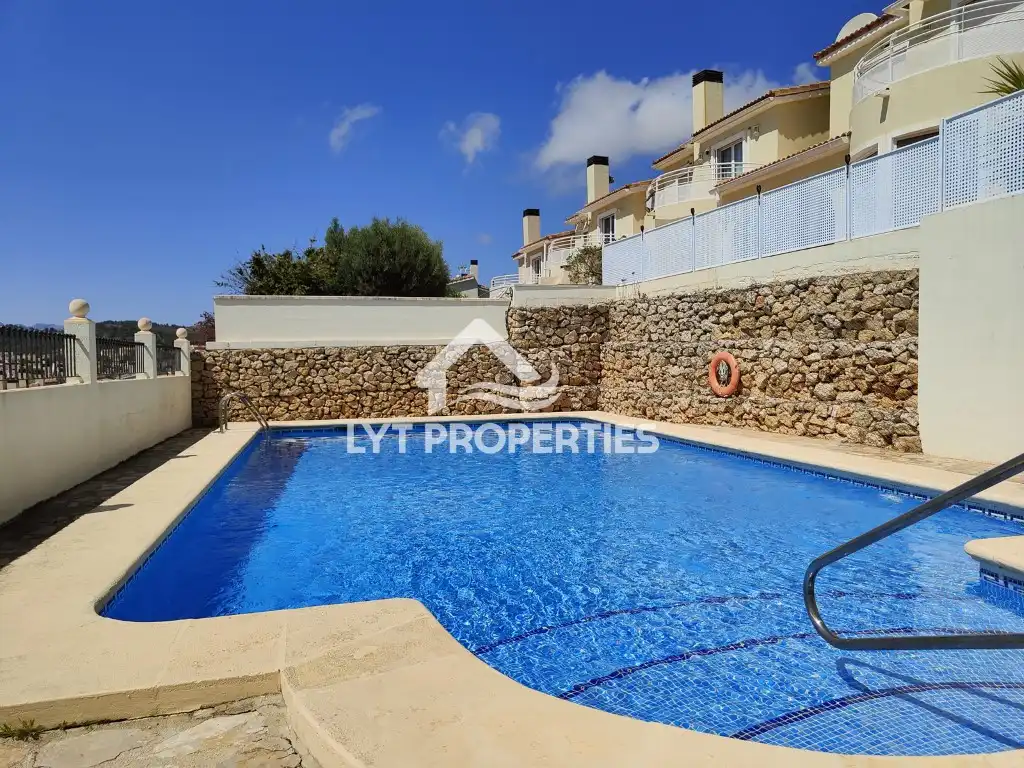 Exterior view of Detached homes for sale in Gata de Gorgos  with Air Conditioner, Heating and Swimming Pool