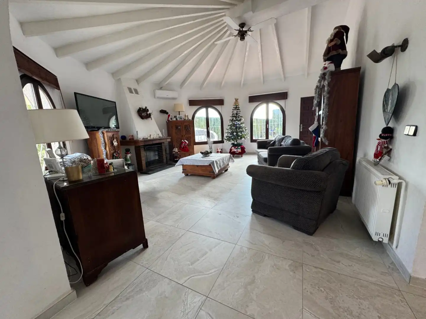Sala de estar de Casa o chalet en venta en Benissa con Aire acondicionado, Terraza y Piscina