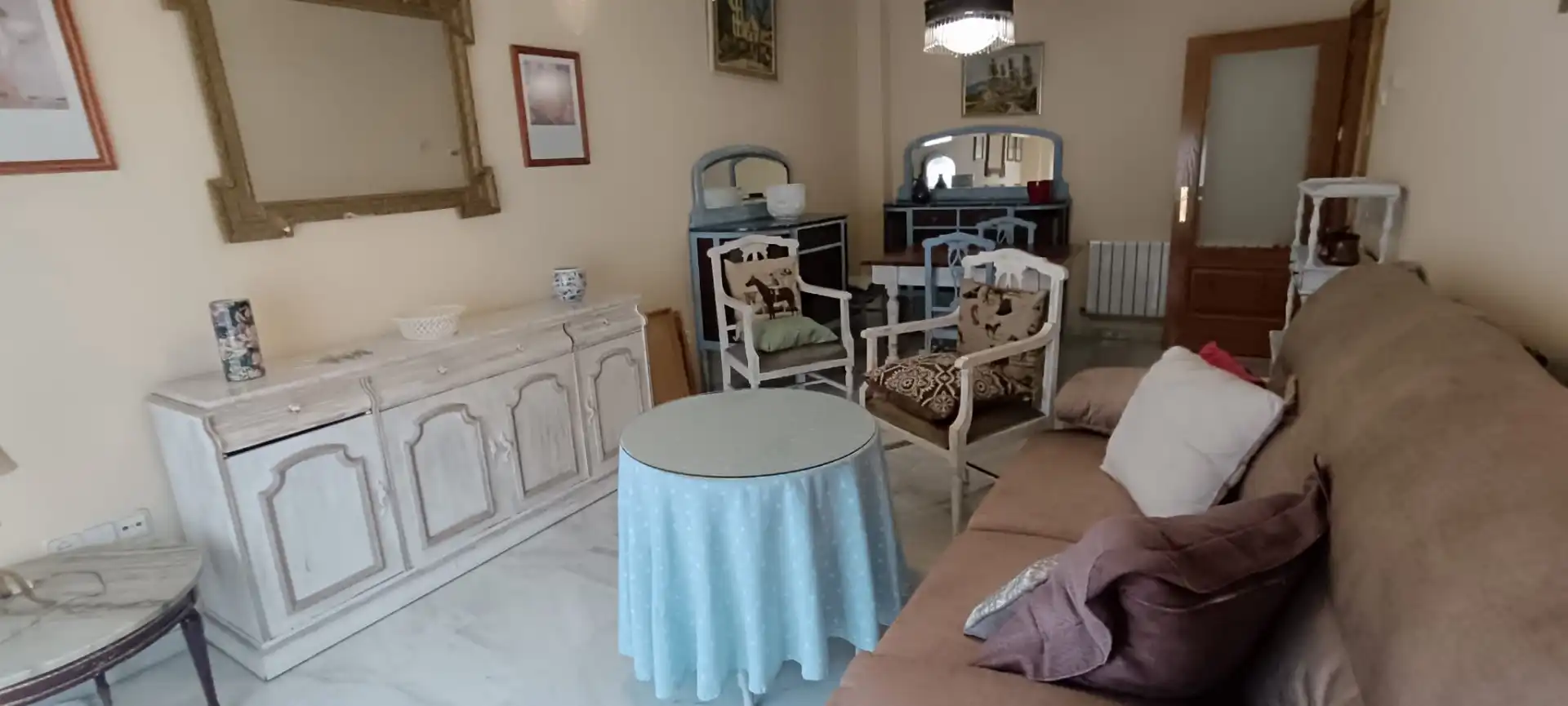 Wohnzimmer von Wohnungen zur Miete in Badajoz mit Klimaanlage, Heizung und Parkett