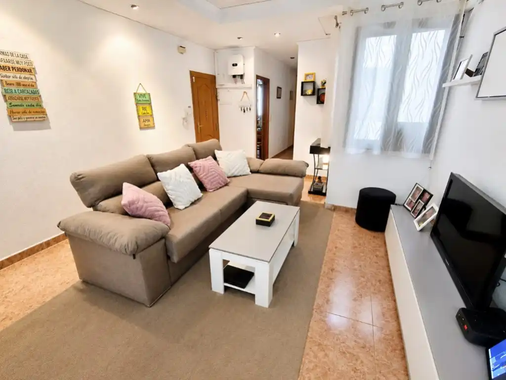 Sala d'estar de Pis en venda en Tavernes de la Valldigna amb Aire condicionat i Terrassa