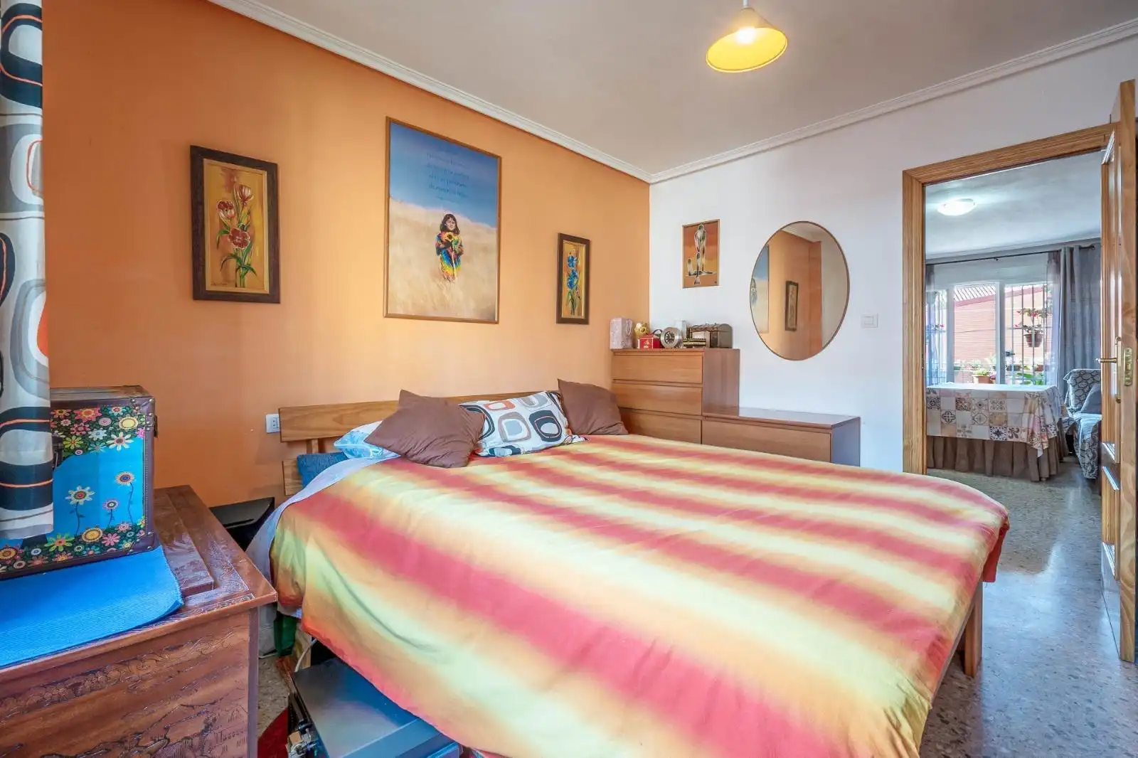 Bedroom of Flat for sale in Granada  with Air Conditioner, Heating and Terrace