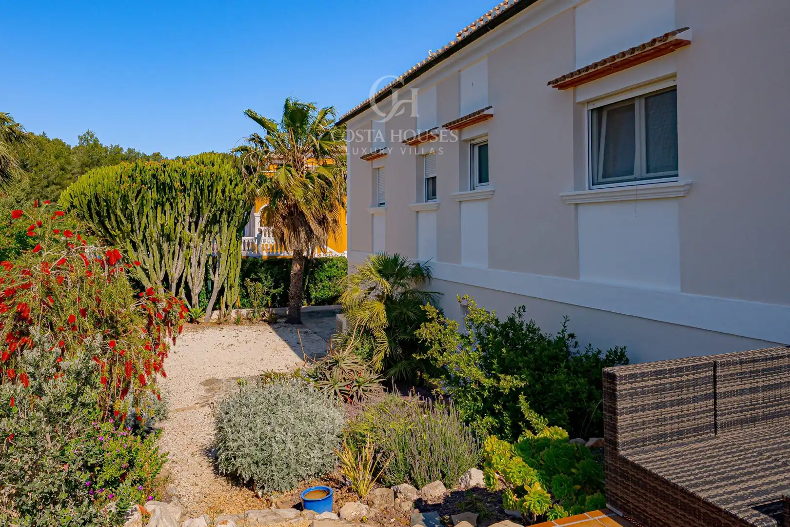 Vista exterior de Casa o xalet en venda en Jávea / Xàbia amb Aire condicionat, Calefacció i Jardí privat