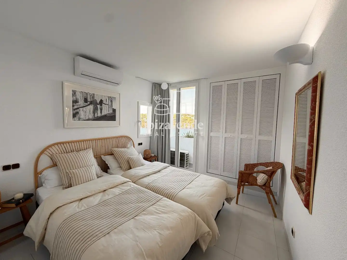 Bedroom of Flat for rent in Santa Eulària des Riu  with Air Conditioner, Terrace and Swimming Pool