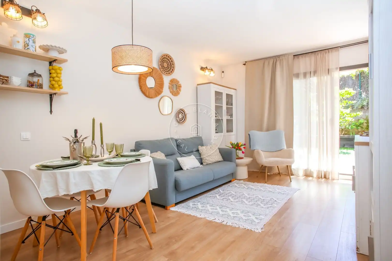 Sala de estar de Apartamento en venta en Lloret de Mar con Aire acondicionado, Calefacción y Jardín privado