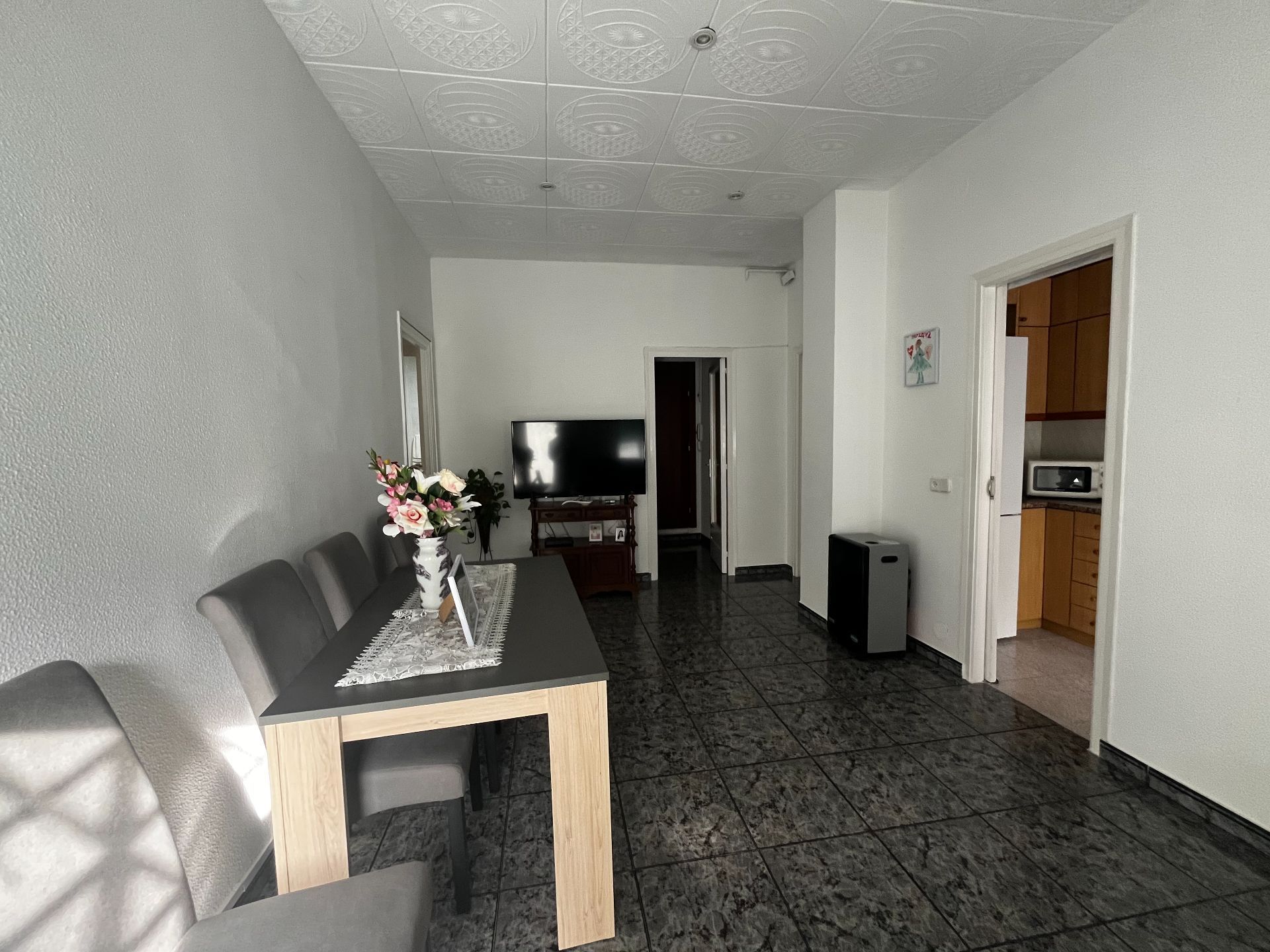Living room of Flat for sale in Mataró  with Air Conditioner, Private garden and Storage room
