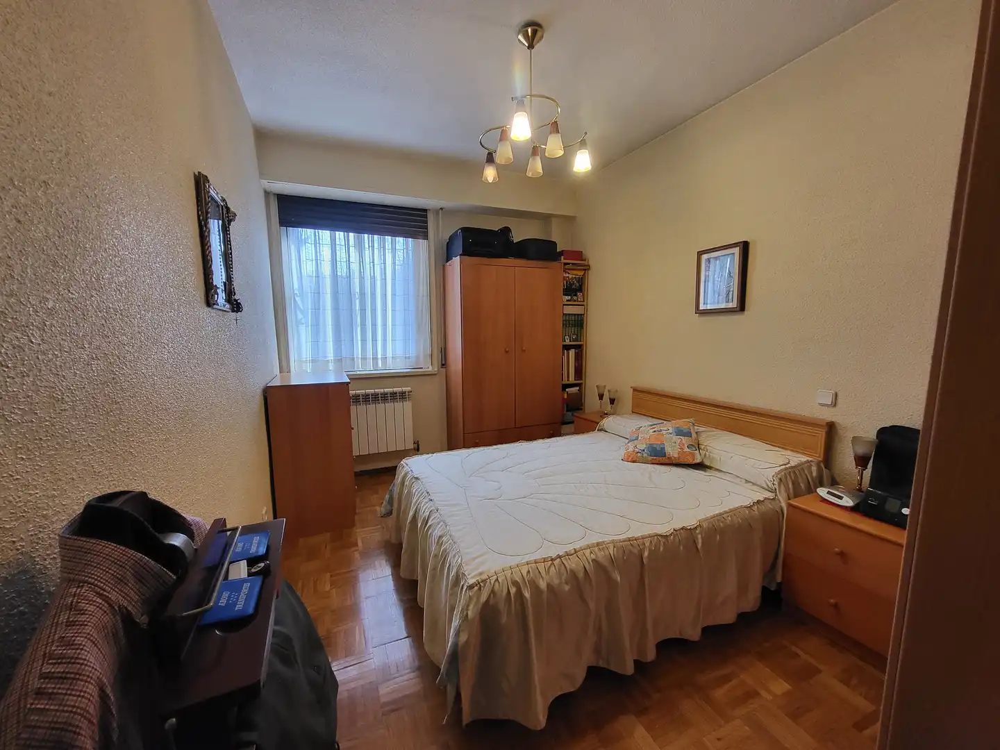 Schlafzimmer von Wohnung zum Verkauf in Madrid mit Heizung, Parkett und Terrasse