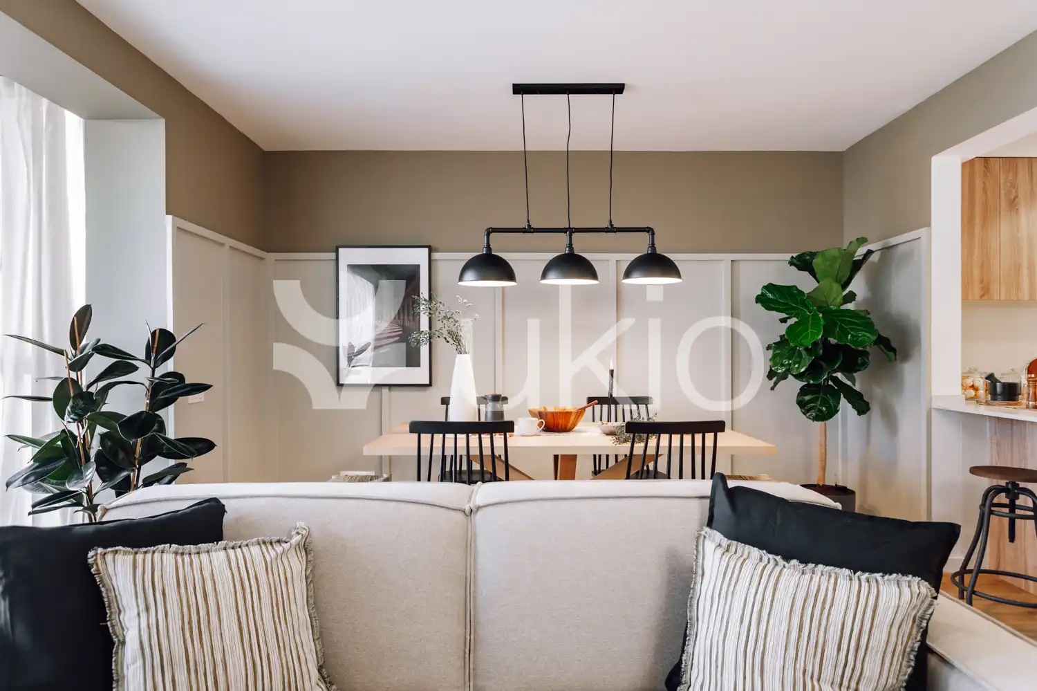 Living room of Apartments for rent in Barcelona  with Air Conditioner, Heating and Furnished