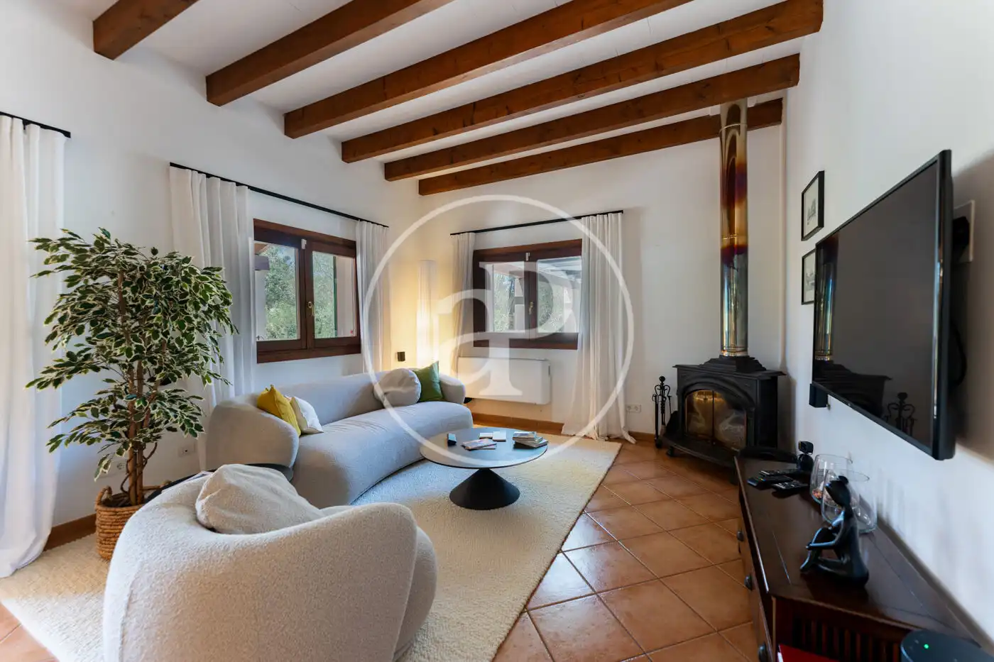 Living room of Houses for sale in Algaida  with Air Conditioner, Heating and Private garden