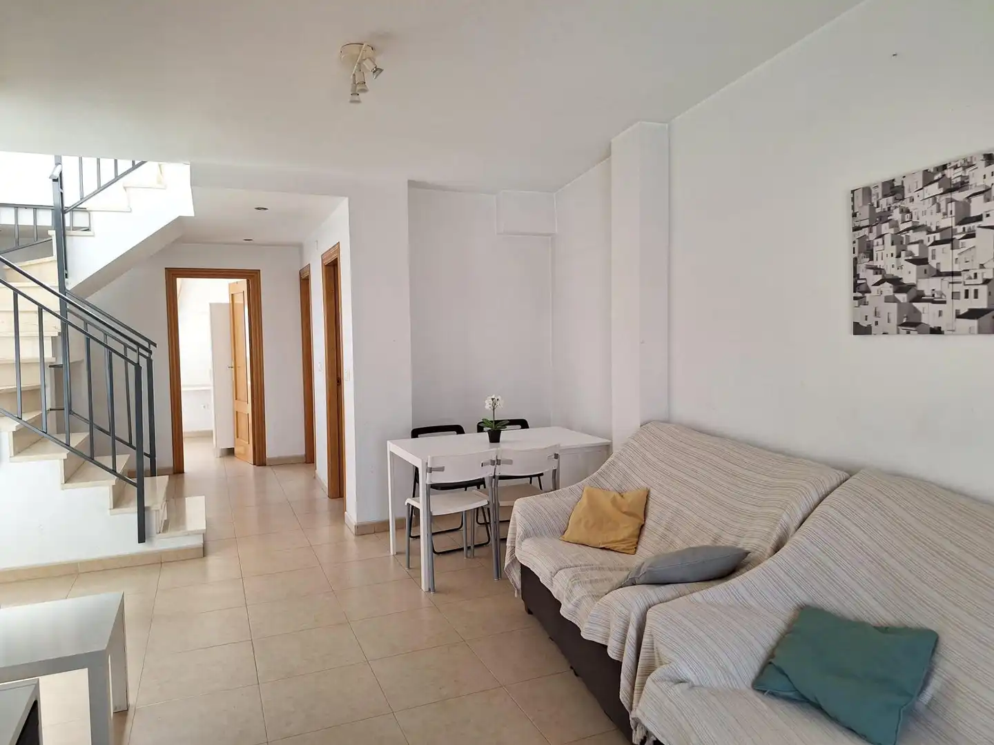 Sala d'estar de Àtic de lloguer en Murcia amb Aire condicionat, Calefacció i Terrassa