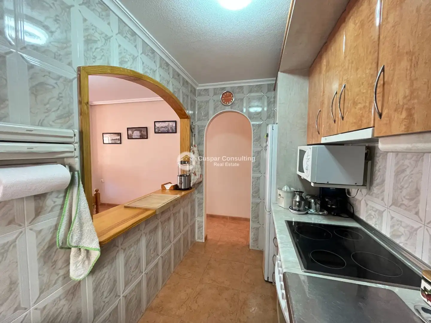 Cocina de Apartamento en venta en Los Alcázares con Terraza, Amueblado y Balcón