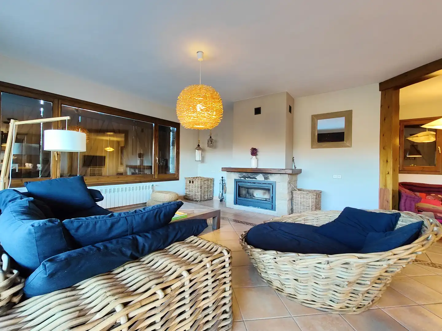 Living room of Houses for sale in Molló  with Heating, Private garden and Terrace