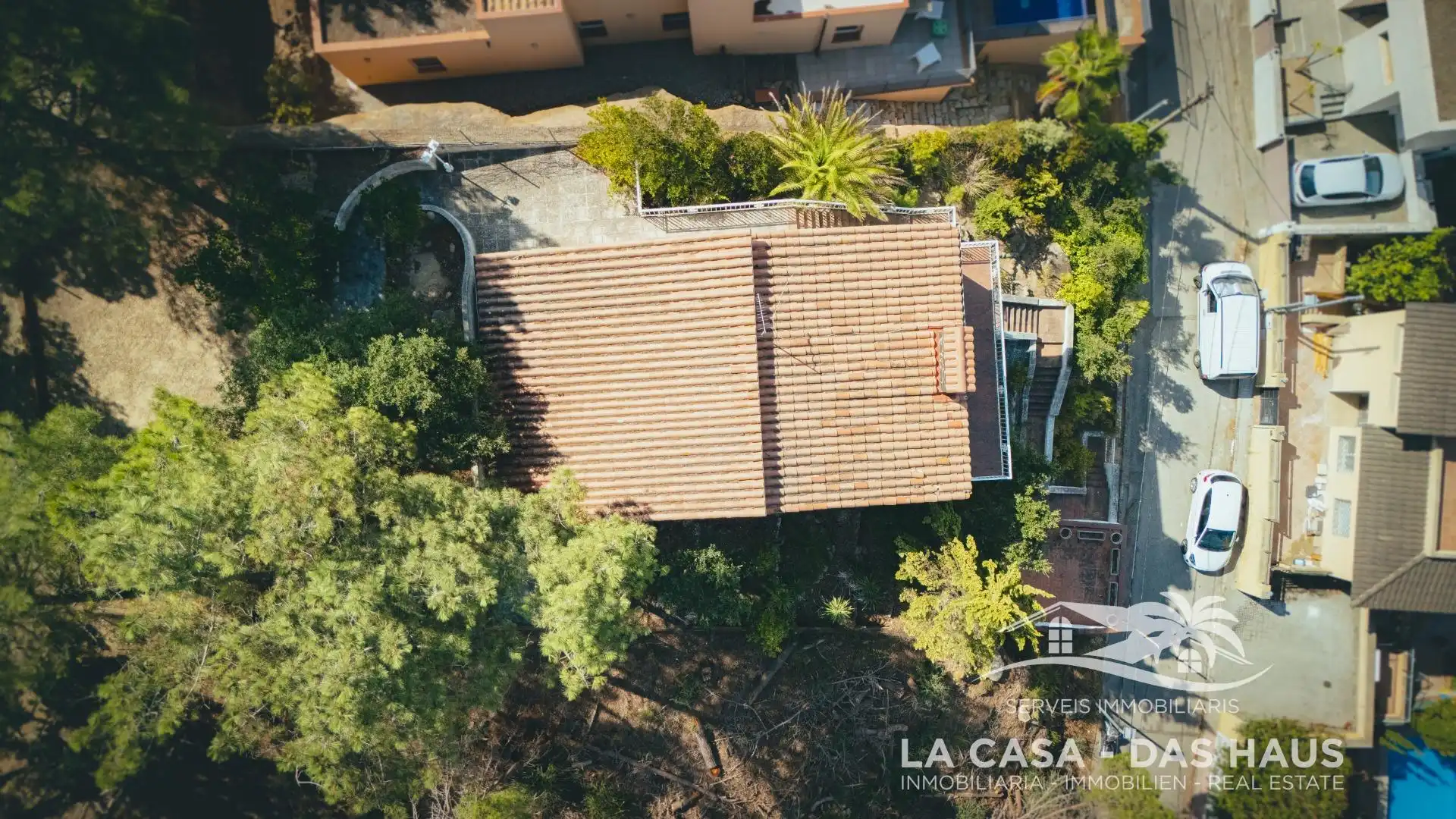 Außenansicht von Haus oder Chalet zum Verkauf in Lloret de Mar mit Privatgarten, Terrasse und Abstellraum