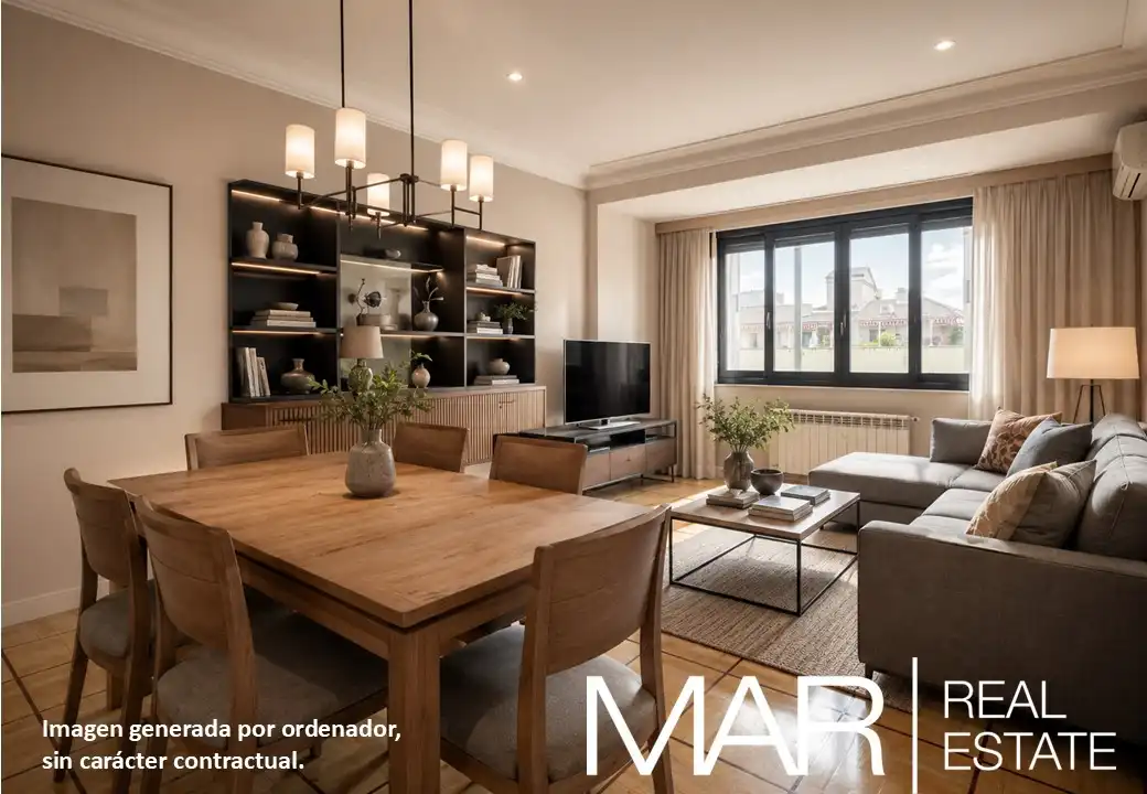 Sala d'estar de Pis en venda en Madrid amb Aire condicionat, Calefacció i Parquet