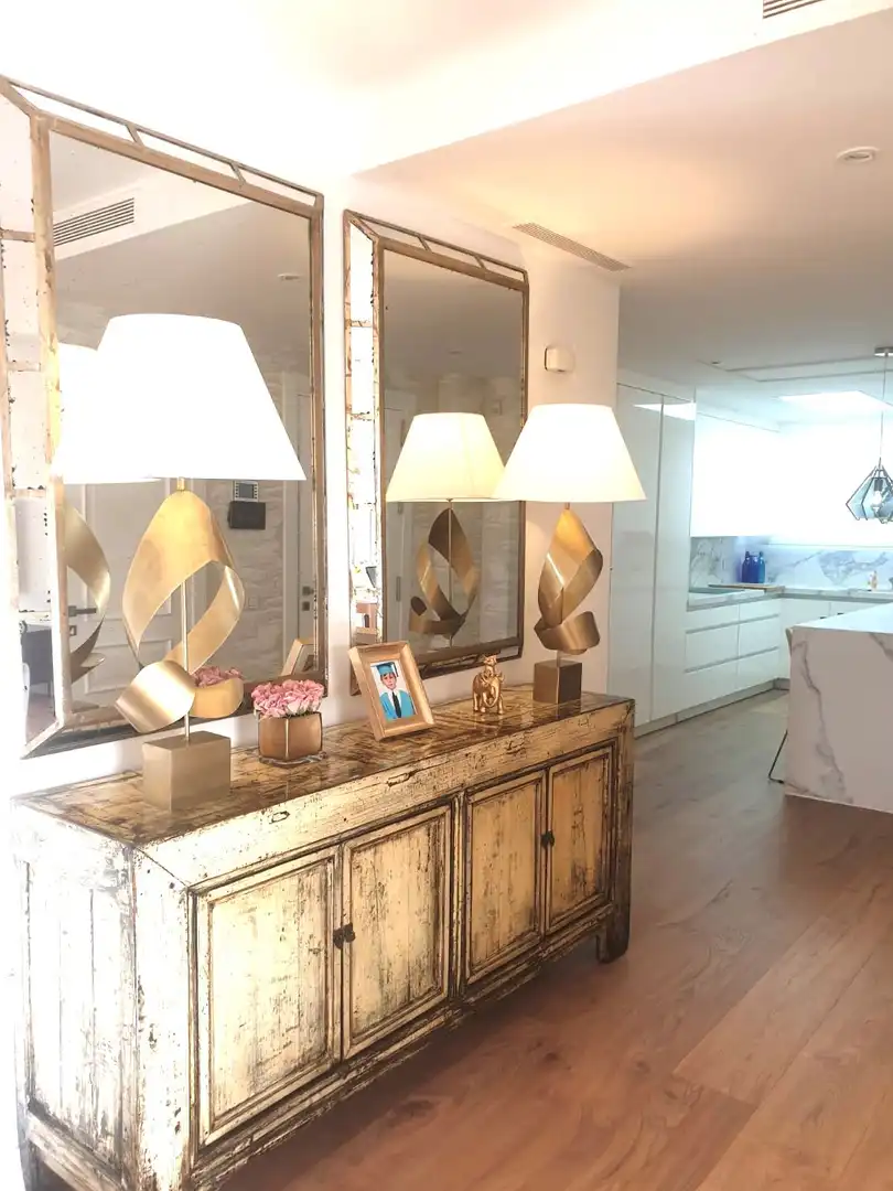 Sala d'estar de Casa adosada de lloguer en Sotogrande amb Aire condicionat, Jardí privat i Piscina