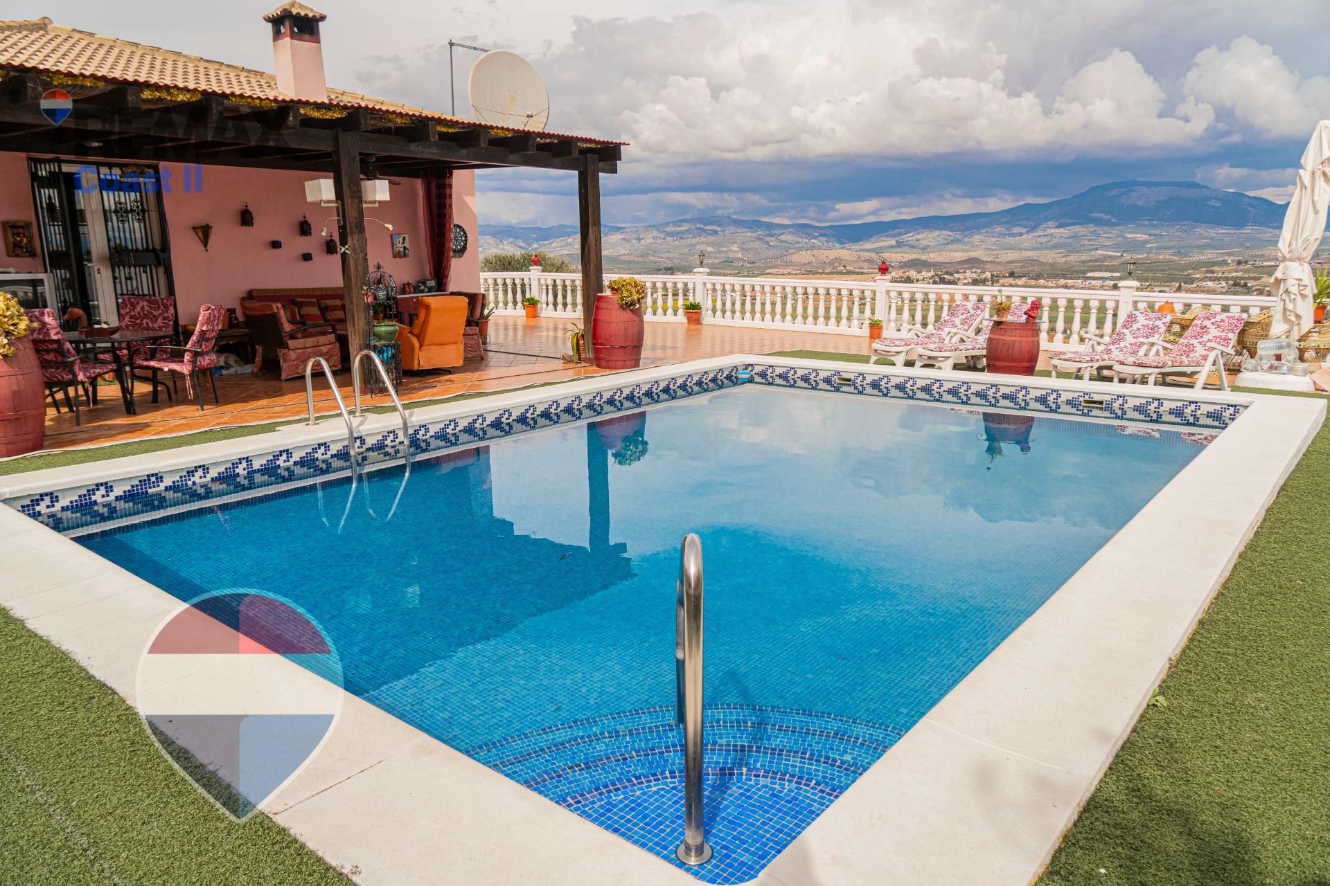 Swimming pool of House or chalet for sale in Moraleda de Zafayona  with Air Conditioner, Private garden and Terrace