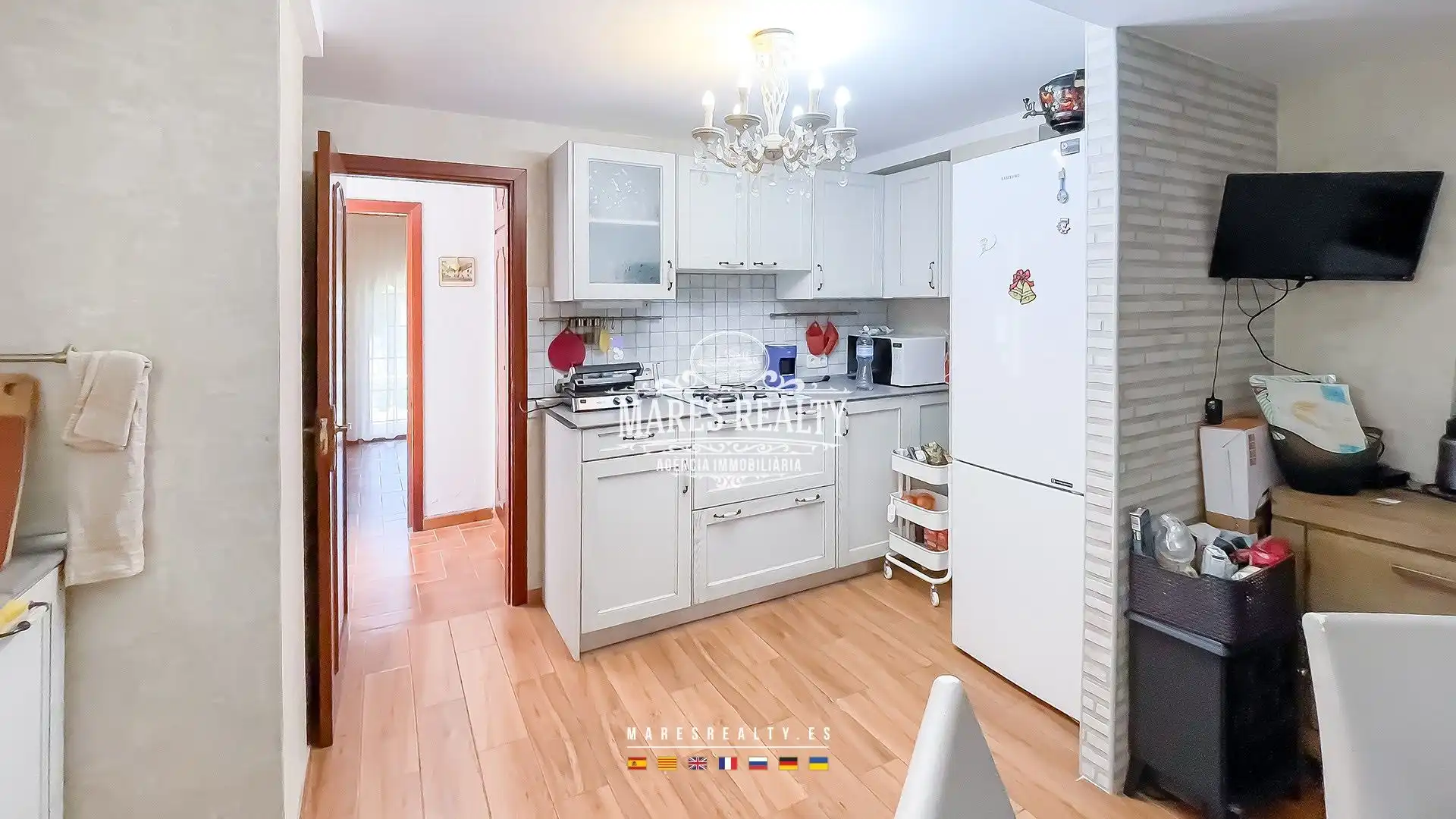 Küche von Haus oder Chalet zum Verkauf in Lloret de Mar mit Klimaanlage, Heizung und Privatgarten