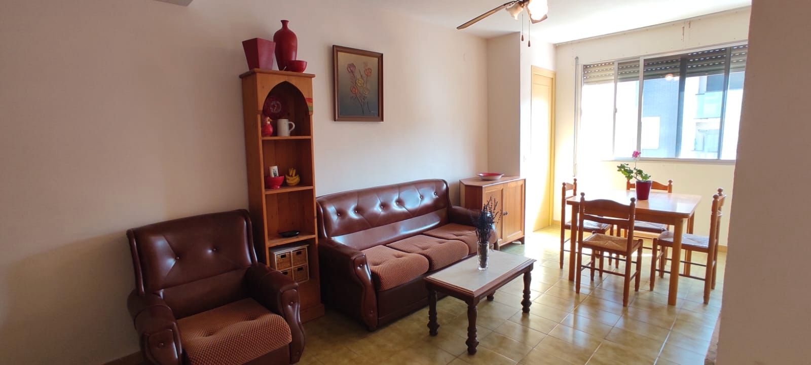 Sala d'estar de Apartament en venda en Sant Carles de la Ràpita amb Aire condicionat, Moblat i Forn